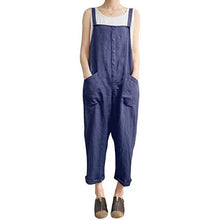 Load image into Gallery viewer, Dual patched solid overall jumpsuit without a tee - Purple Eggshells!