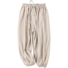 Load image into Gallery viewer, Kids cotton drawstring waist pants - Purple Eggshells!