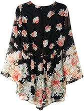 Load image into Gallery viewer, Floral print bell sleeves romper - Purple Eggshells!