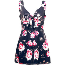 Load image into Gallery viewer, Printed summer beach front tie knot romper - Purple Eggshells!