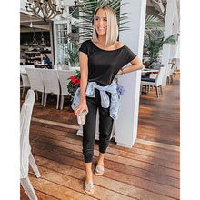 Load image into Gallery viewer, Sexy black asymmetrical neck bodycon jumpsuit - Purple Eggshells!