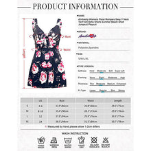 Load image into Gallery viewer, Printed summer beach front tie knot romper - Purple Eggshells!