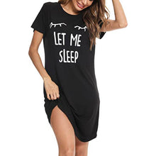 Load image into Gallery viewer, Front zip patched printed sleep dress
