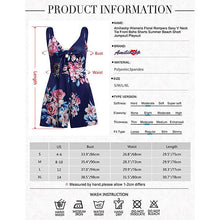 Load image into Gallery viewer, Printed summer beach front tie knot romper - Purple Eggshells!