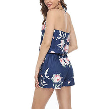 Load image into Gallery viewer, Floral print cami romper - Purple Eggshells!
