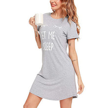 Load image into Gallery viewer, Front zip patched printed sleep dress - Purple Eggshells!