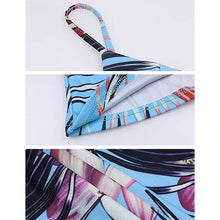 Load image into Gallery viewer, Printed summer beach front tie knot romper - Purple Eggshells!