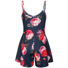 Load image into Gallery viewer, Printed summer beach front tie knot romper - Purple Eggshells!