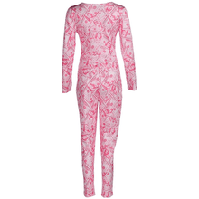 Load image into Gallery viewer, Plunging neck belted all over the print jumpsuit
