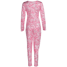 Load image into Gallery viewer, Plunging neck belted all over the print jumpsuit - Purple Eggshells!