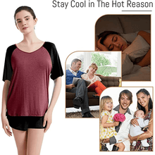 Load image into Gallery viewer, Tee top and shorts pajama set - Purple Eggshells!