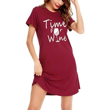 Load image into Gallery viewer, Front zip patched printed sleep dress - Purple Eggshells!