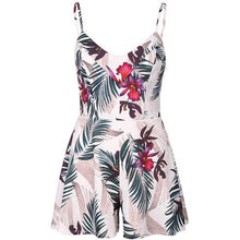 Load image into Gallery viewer, Printed summer beach front tie knot romper - Purple Eggshells!