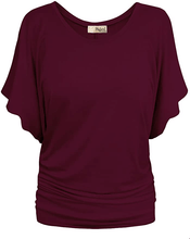 Load image into Gallery viewer, Comfy butterfly sleeve top - Purple Eggshells!