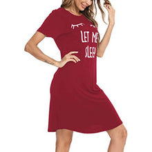 Load image into Gallery viewer, Front zip patched printed sleep dress - Purple Eggshells!