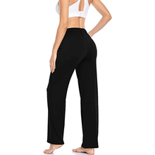 Load image into Gallery viewer, Drawstring waisted wide leg pants with pockets - Purple Eggshells!