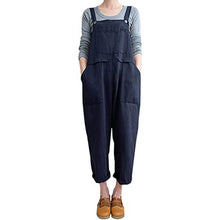 Load image into Gallery viewer, Dual patched solid overall jumpsuit without a tee
