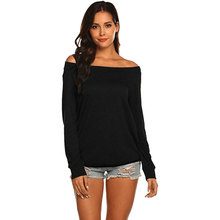 Load image into Gallery viewer, Off shoulder casual tee
