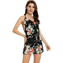 Load image into Gallery viewer, Floral print cami romper
