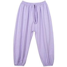 Load image into Gallery viewer, Kids cotton drawstring waist pants
